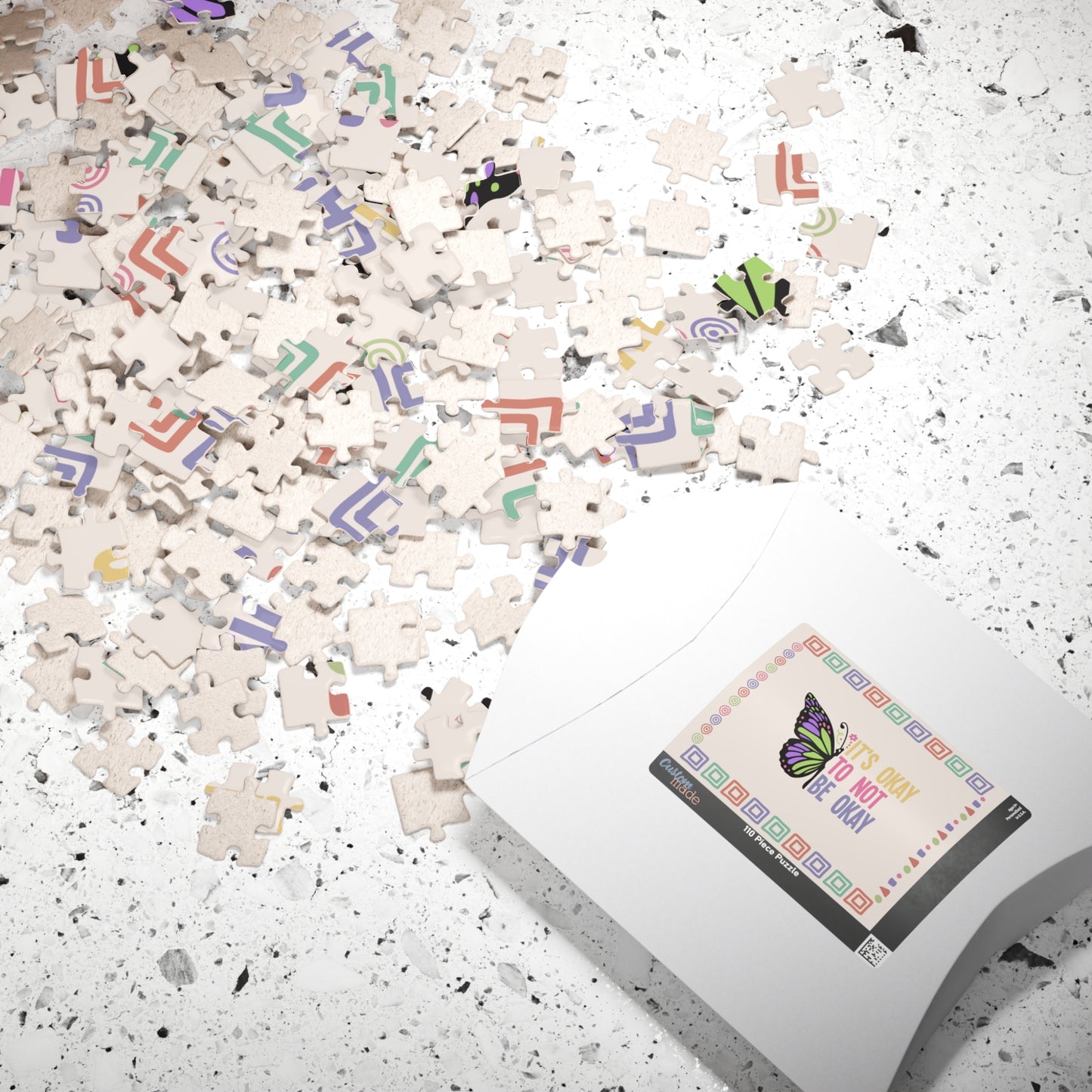 It's Okay To Not Be Ok - Mental Health Quote Puzzle