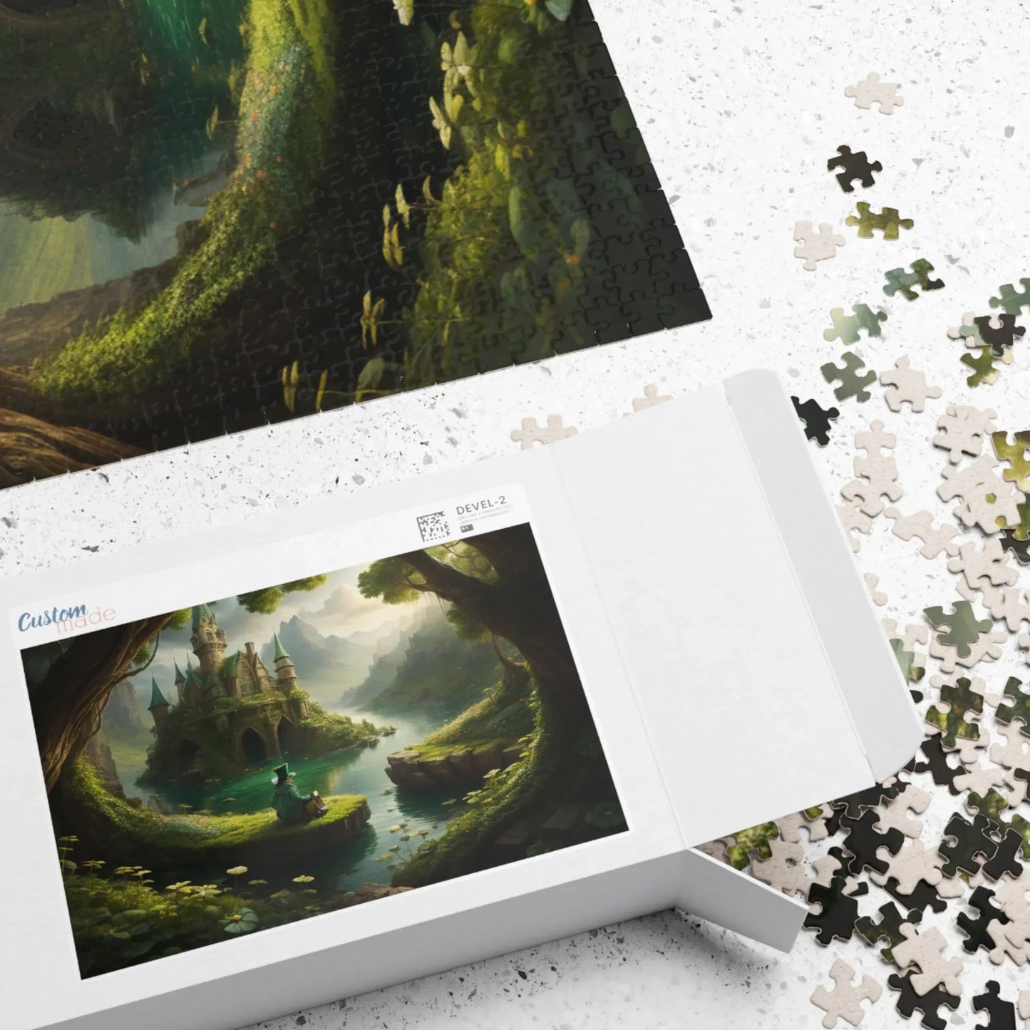Shop our premium emerald embrace st patricks day mental health puzzle from MySisterIsASurvivor.