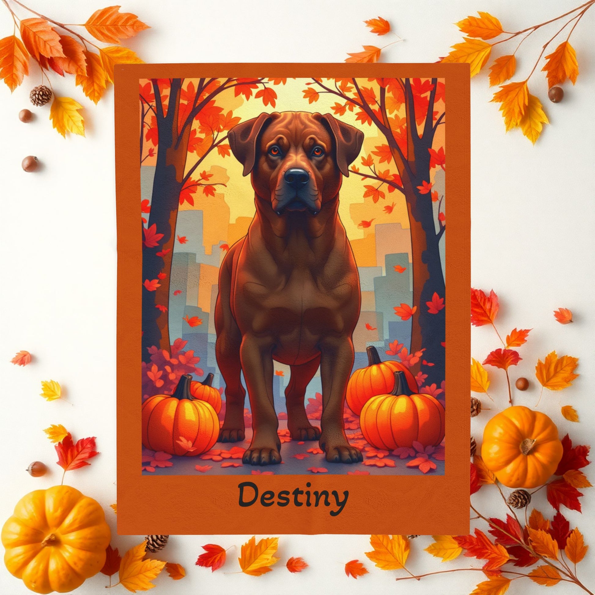 Rottweiler Red Coat Velveteen Plush Blanket, Personalized Dog Throw, Cozy Plush Gift