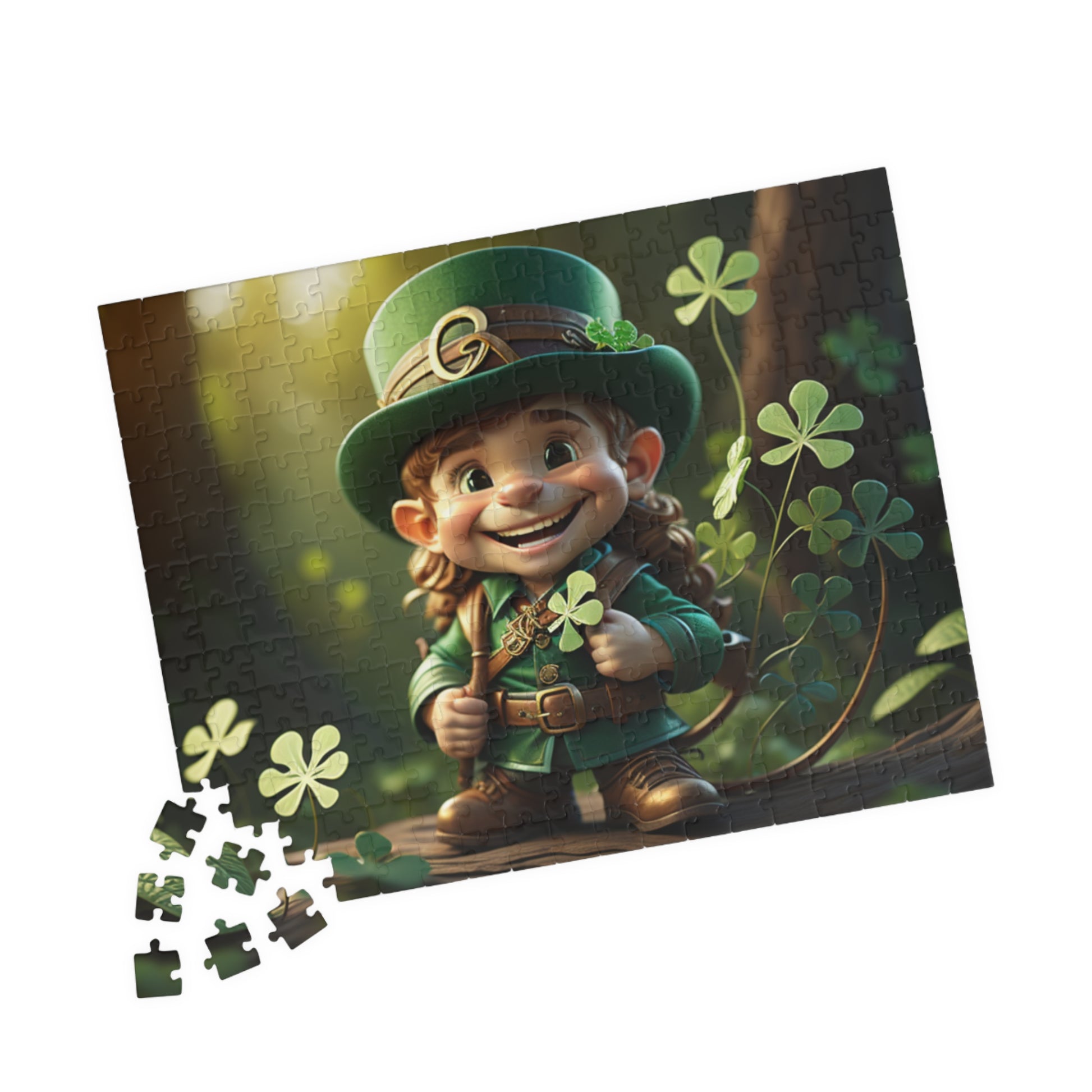 Mindful Leprechaun - St. Patrick's Day Mental Health Puzzle