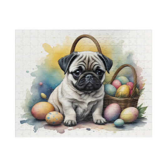 Shop our pug hoppy paws easter delight mental health puzzle featuring the 252 pcs (Horizontal) style option from MySisterIsASurvivor.