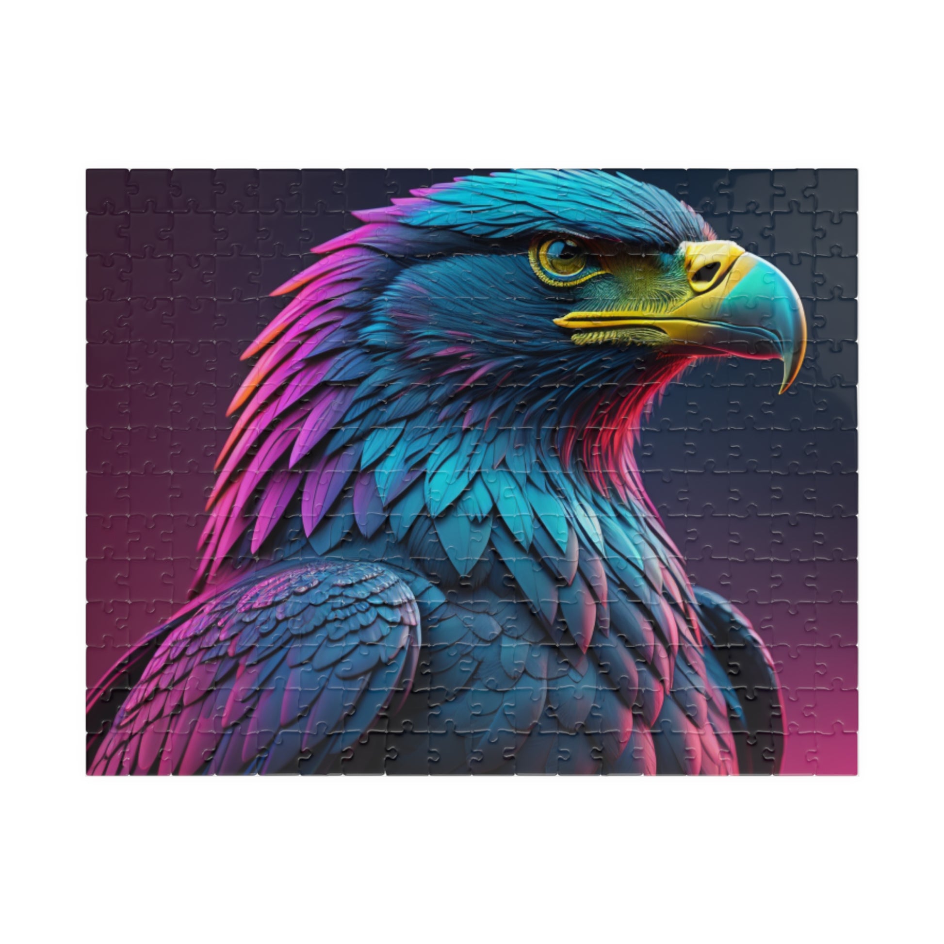 Eagle's Fortitude: Majestic Eagle Puzzle - Symbol of Strength, Freedom, and Resilience