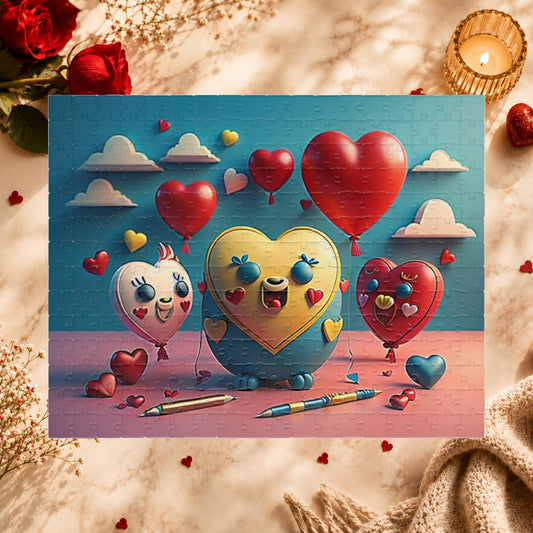Shop our chuckles and charm chunking valentines day puzzle featuring the 252 pcs (Horizontal) style option from MySisterIsASurvivor.