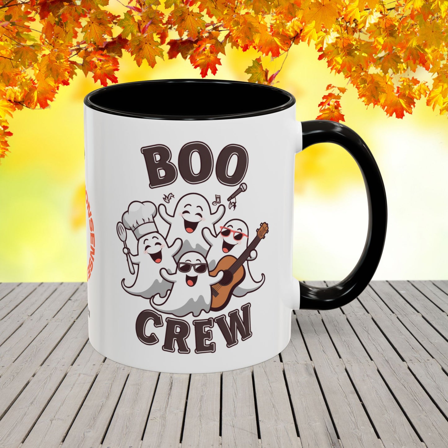 Boo Crew Halloween Mug -fun personalized coffee cup for seasonal cozy vibes