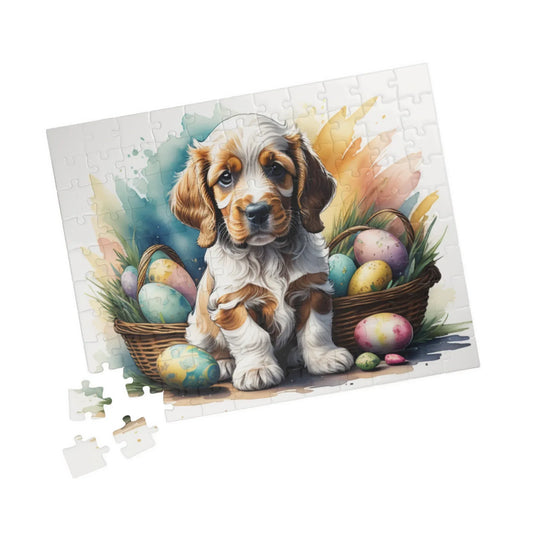 Shop our cocker spaniel hoppy paws easter delight mental health puzzle 2 featuring the 252 pcs (Horizontal) style option from MySisterIsASurvivor.