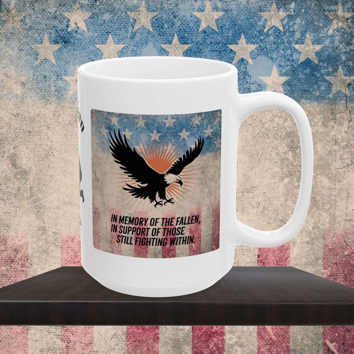 Personalized Memorial Day Mug - "In Memory Of The Fallen" PTSD Support Tribute