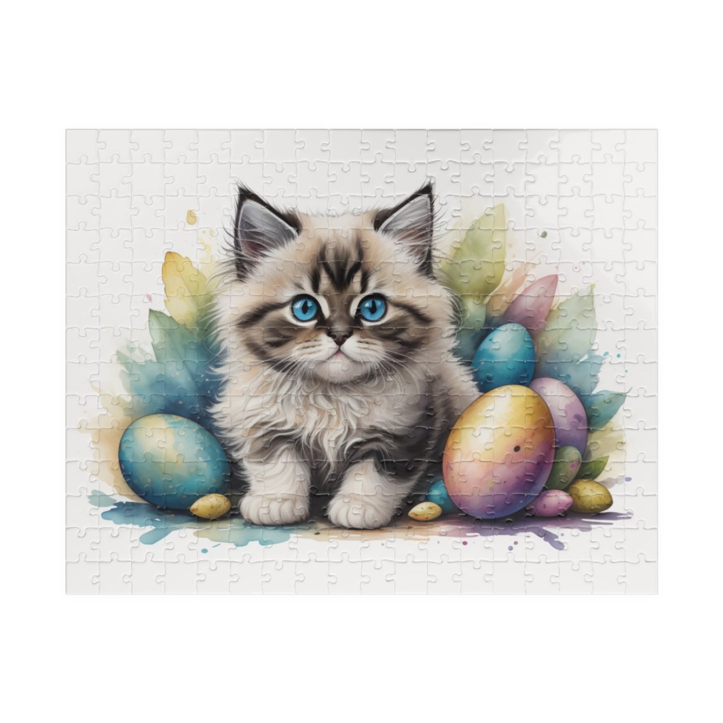 Ragdoll Easter Kitten Puzzle - Cat Lovers, Mental Health Benefits, Holiday Fun, Mindfulness, Stress Relief, Festive Gift