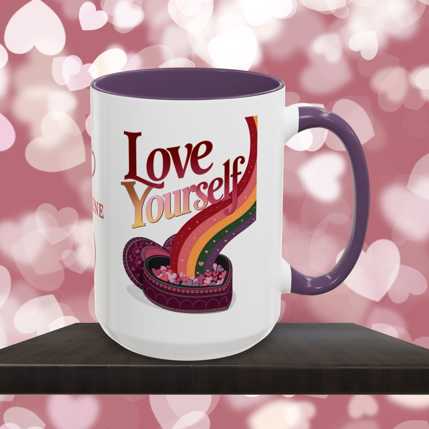 Love Yourself Mug: Personalized Valentine's Day Affirmation Mug – Inspiring Positivity and Emotional Wellness, 11oz or 15oz