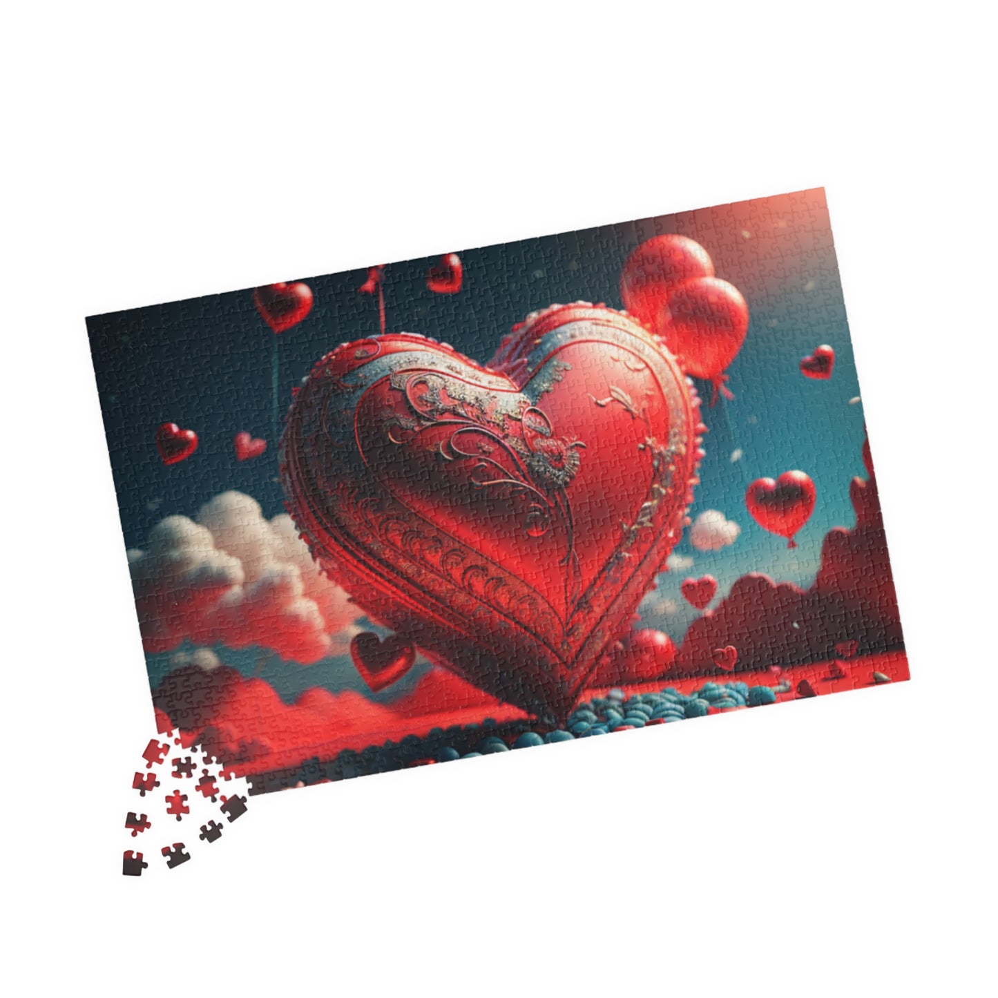 Uplifting Heartscape: Valentine's Day Puzzle for Self-Care, Emotional Growth, and Personal Empowerment
