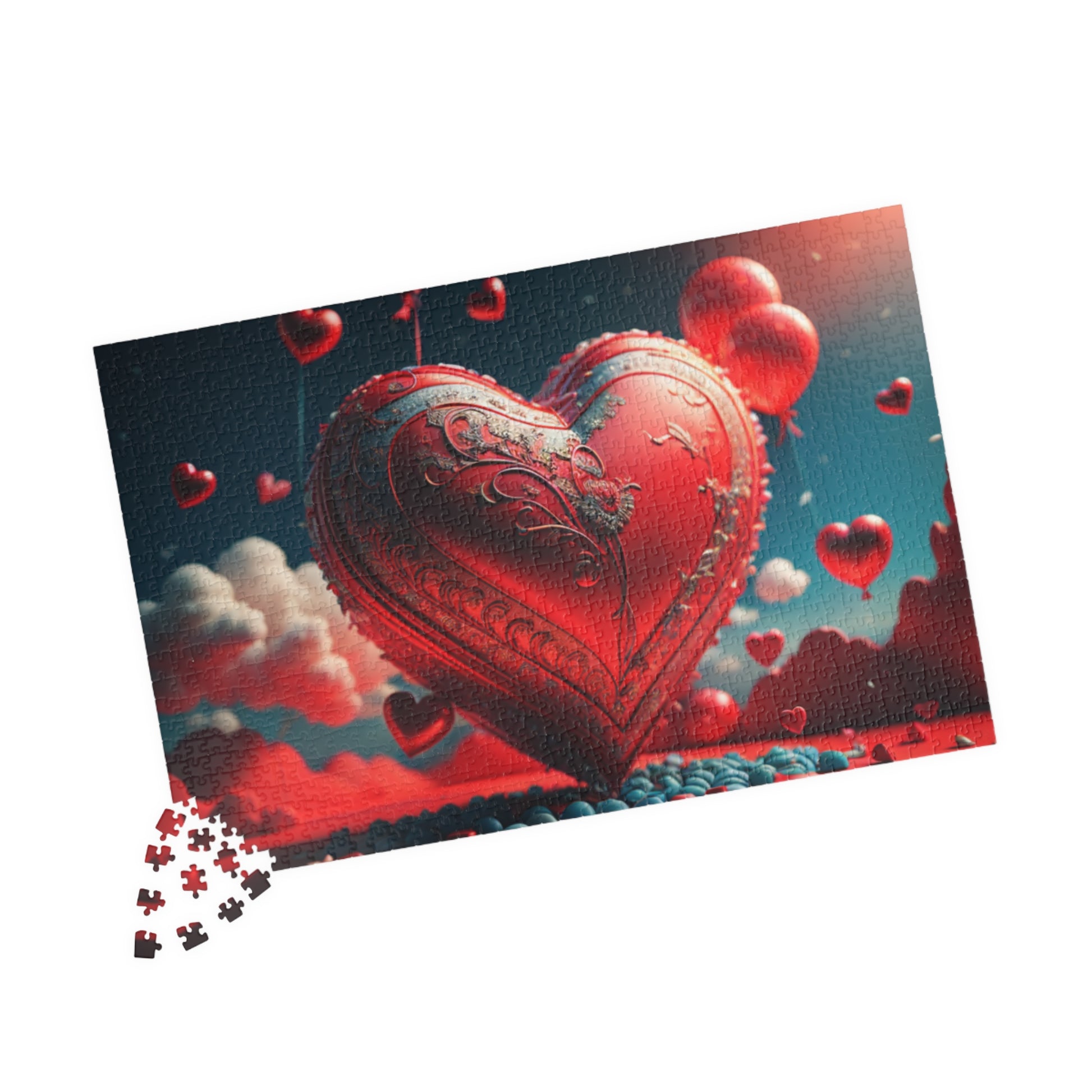 Uplifting Heartscape: Valentine's Day Puzzle for Self-Care, Emotional Growth, and Personal Empowerment