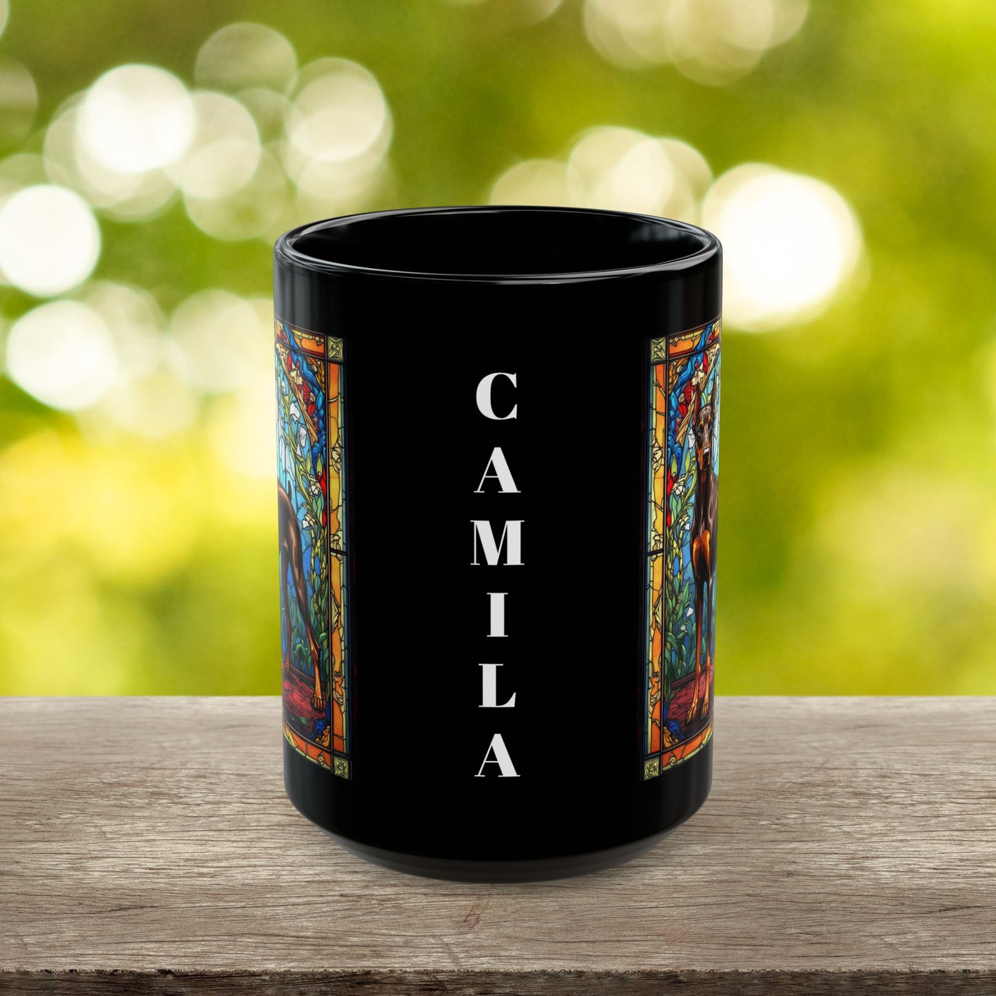 Doberman Pinscher (Red & Rust) Personalized Mug, Pet Lover Mug, Dog Coffee Mug, Custom Dobie Name Mug, Dog Lover Gift, Dog-Themed Mug