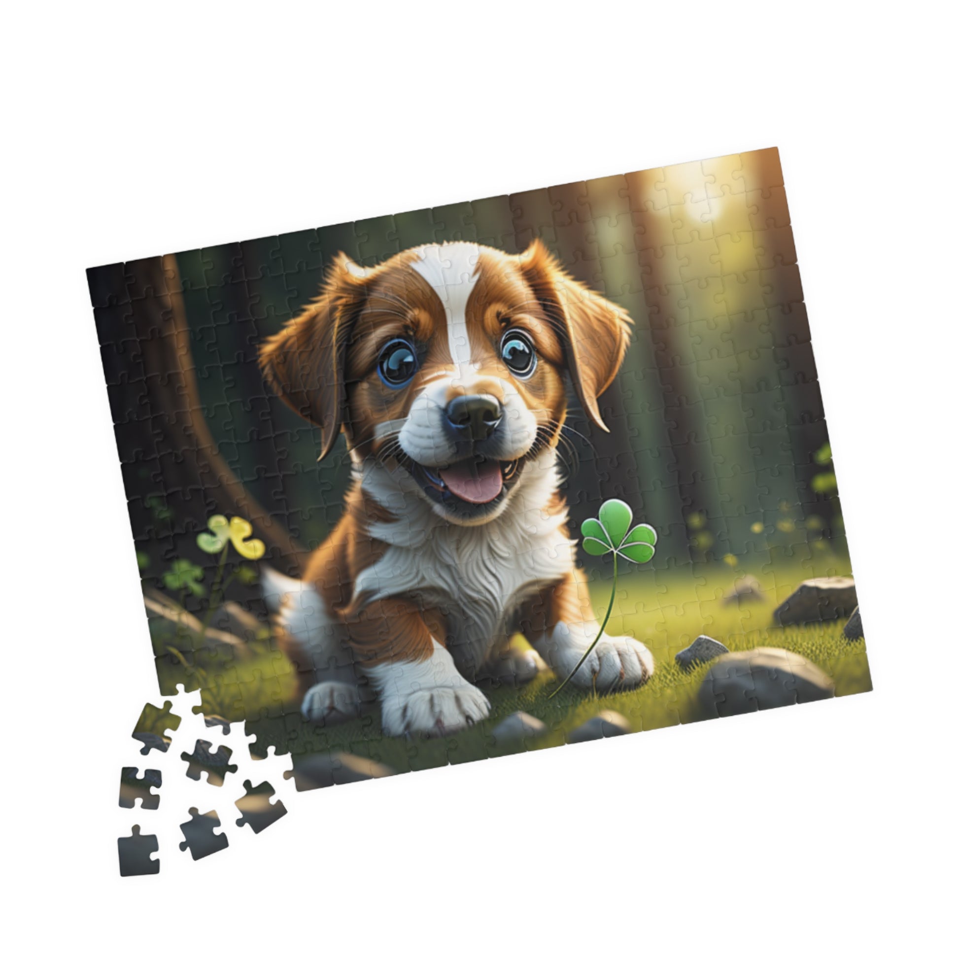 Lucky Leprechaun Pup - St. Patrick's Day Mental Health Puzzle
