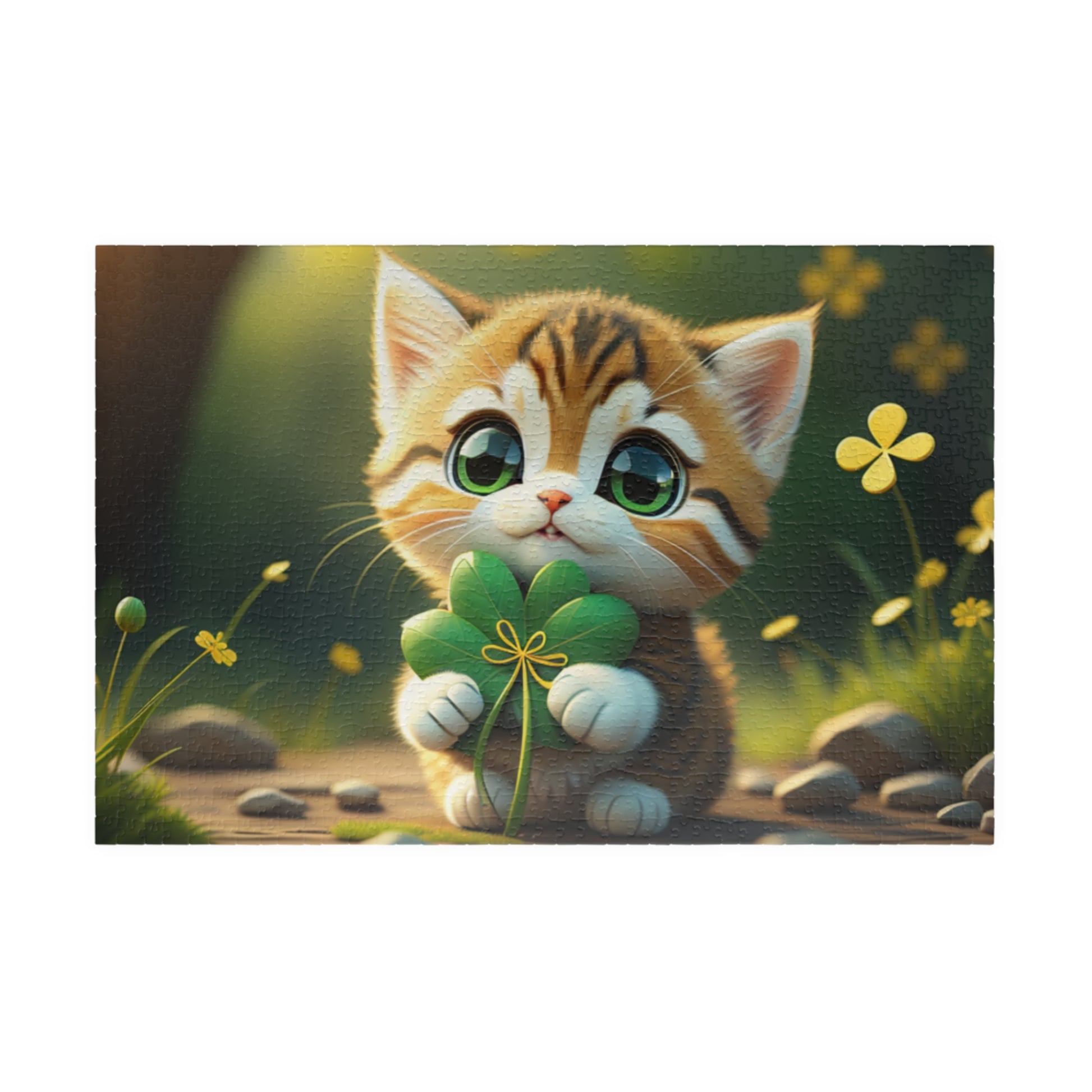 Tranquil Treasures with Tiny Whiskers - St. Patrick's Day Mental Health Puzzle