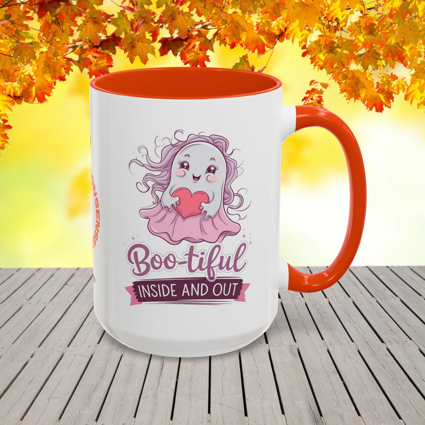 Boo-tiful Inside and Out Halloween Mug -custom Halloween coffee cup for positive self-care