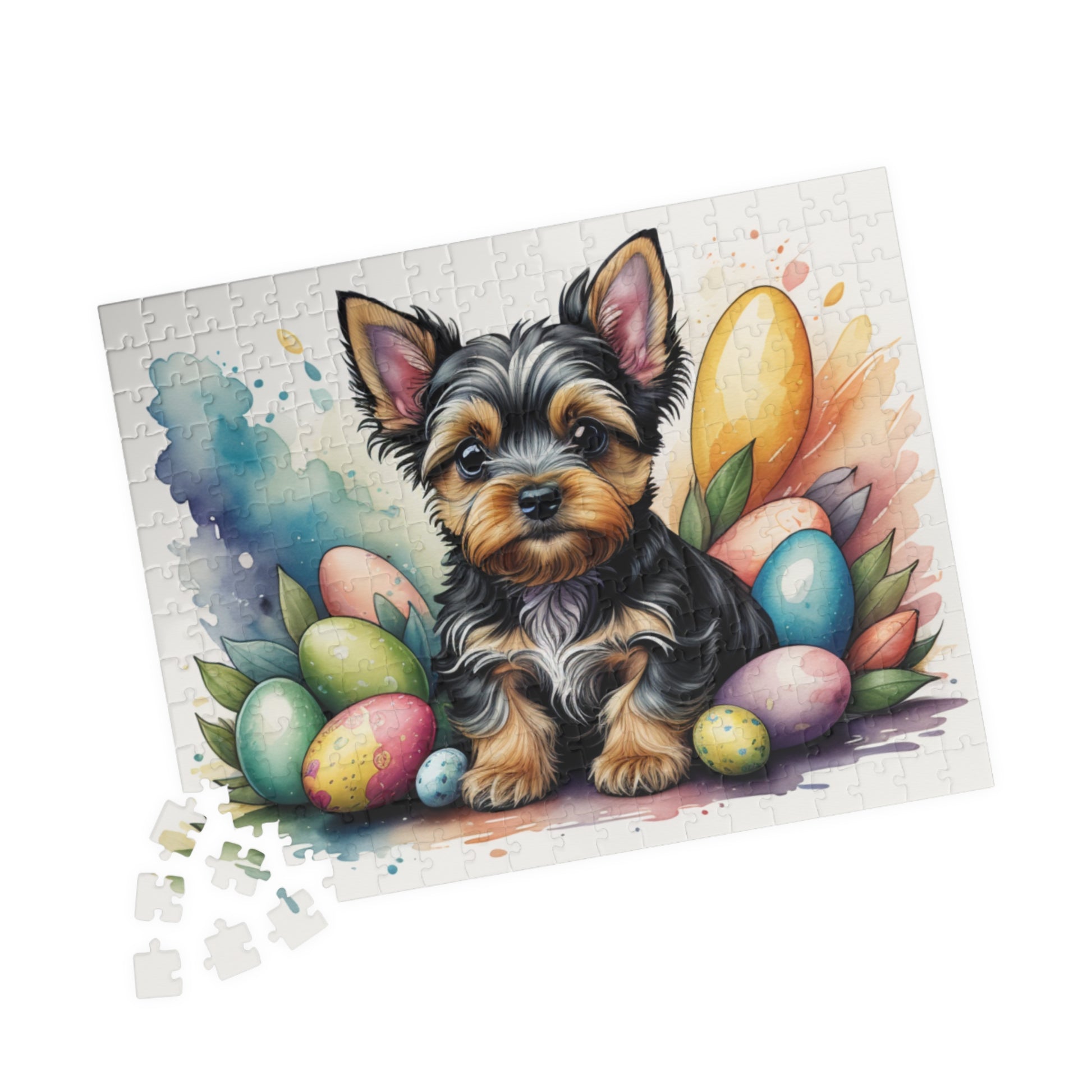 Yorkshire Terrier Easter Puppy Puzzle - Dog Lovers, Mental Health Benefits, Holiday Fun, Mindfulness, Stress Relief, Festive Gift
