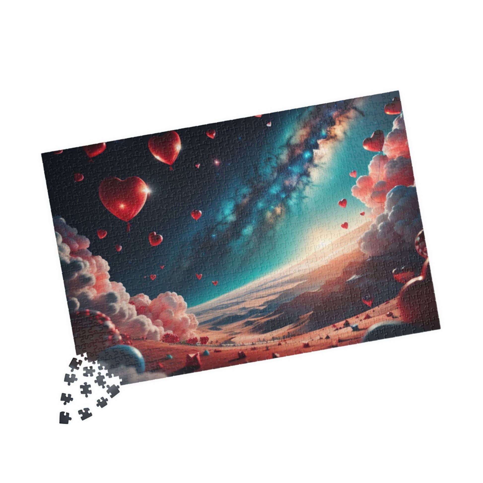 Hearts and Clouds Cascade: Valentine's Day Puzzle for Self-Care, Emotional Growth, and Personal Empowerment