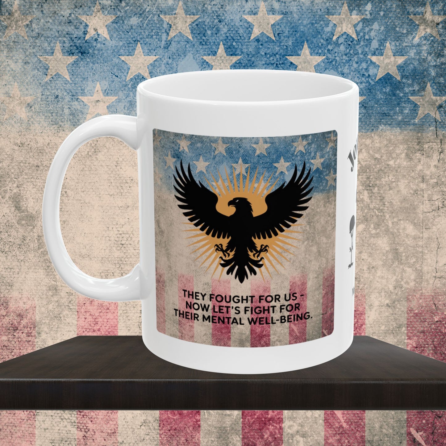 Personalized Memorial Day Mug - "They Fought For Us" PTSD Support Tribute