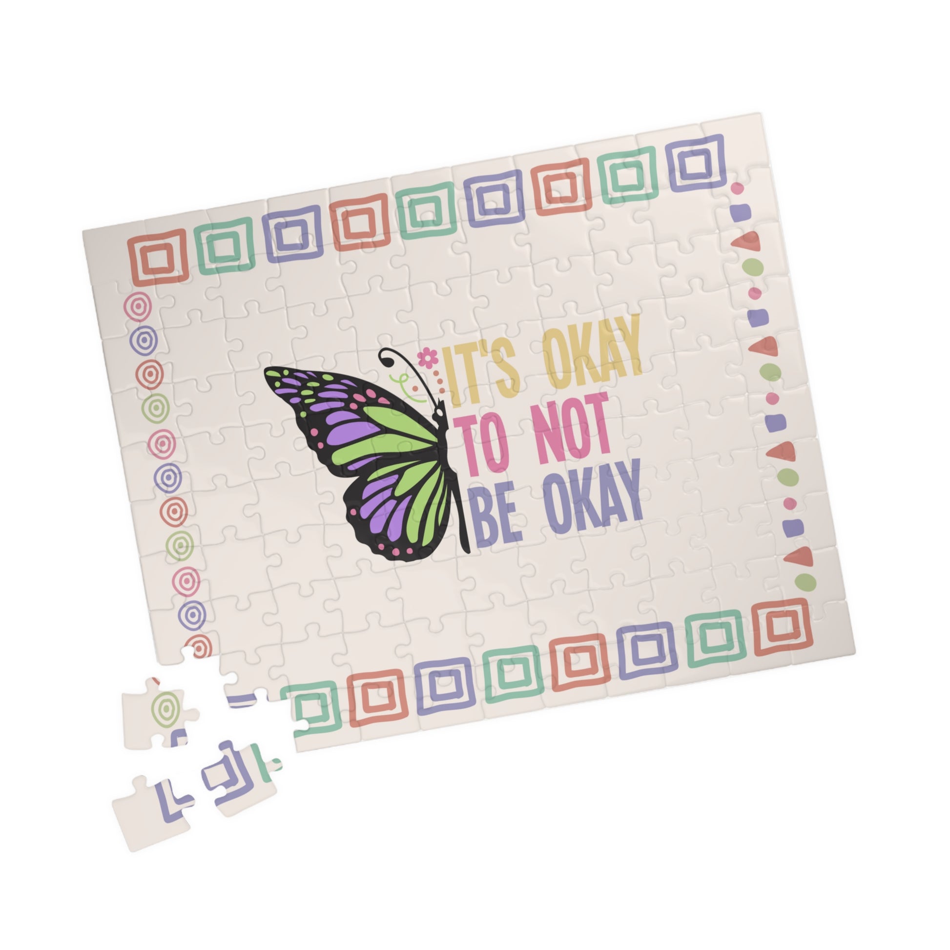 It's Okay To Not Be Ok - Mental Health Quote Puzzle