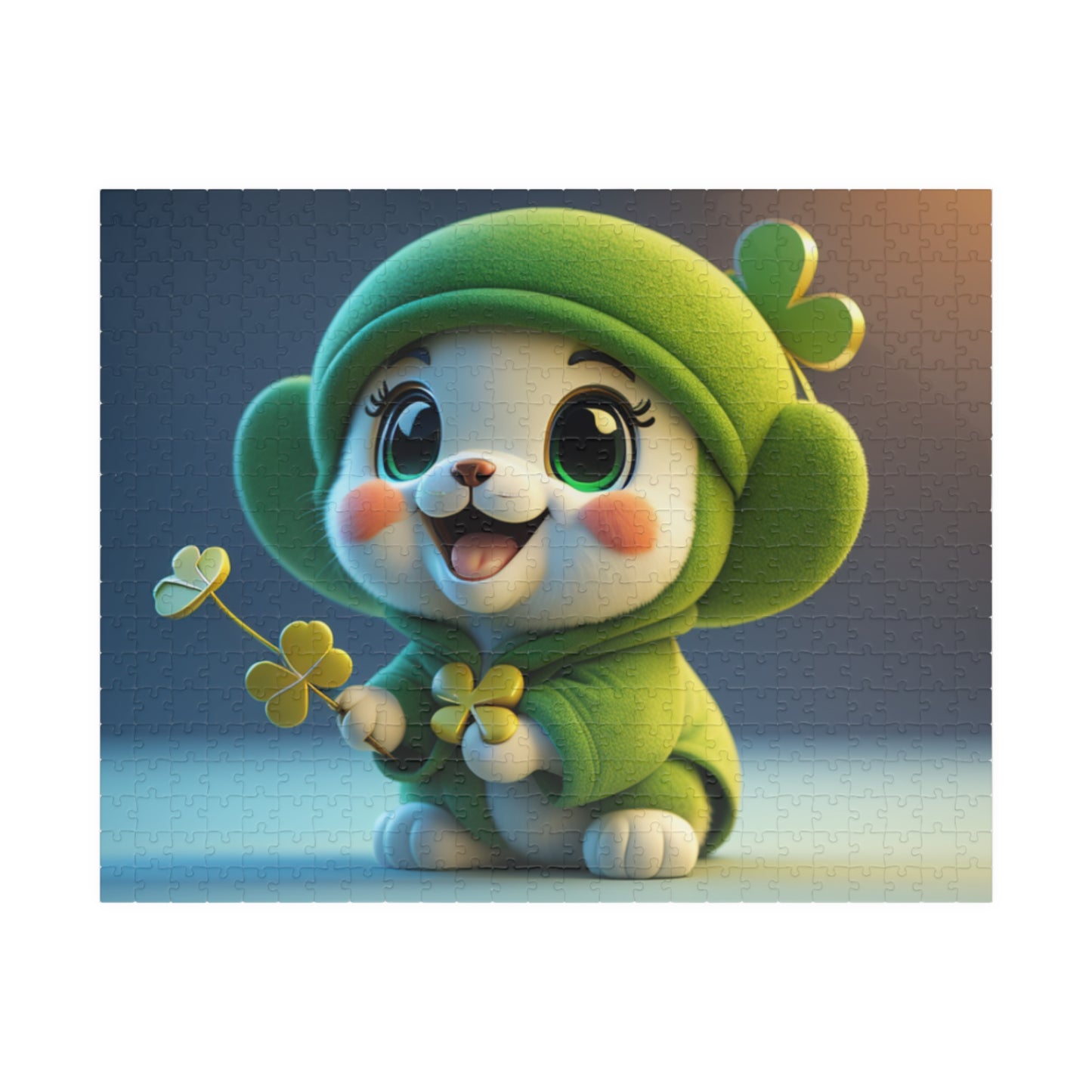 Blissful Blarney Kitten - St. Patrick's Day Mental Health Puzzle