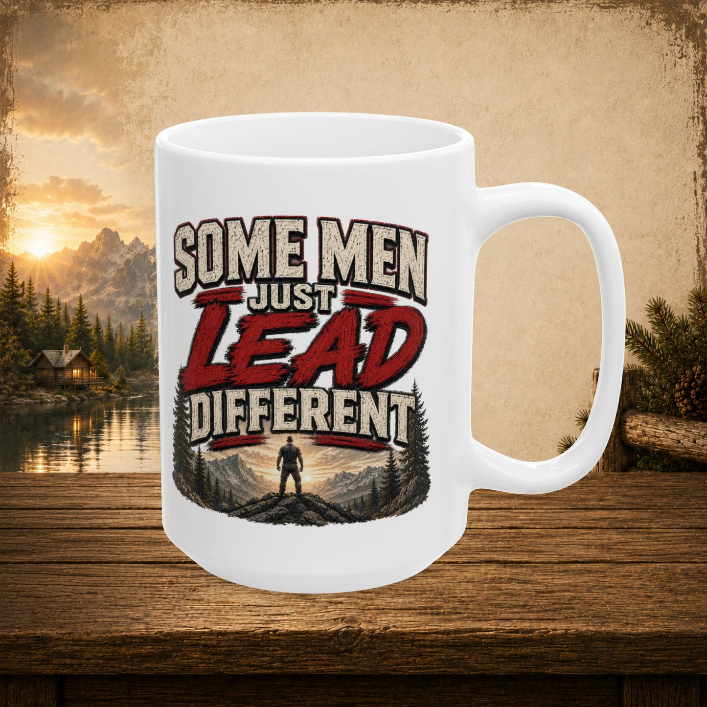 Some men just lead different personalized mug, bold Father’s Day gift for leader dads