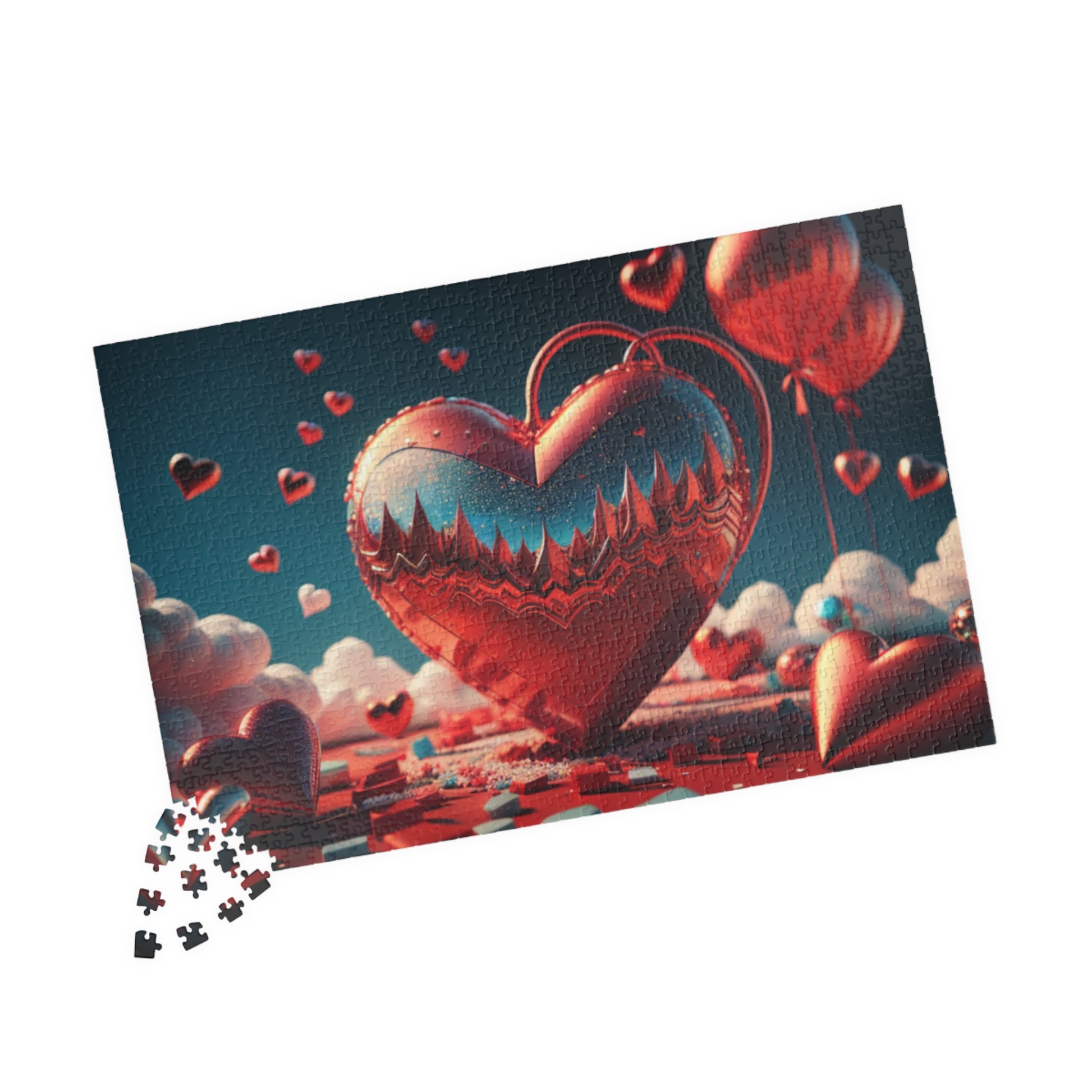 Serene Love Skies: Valentine's Day Puzzle for Self-Care, Emotional Growth, and Personal Empowerment