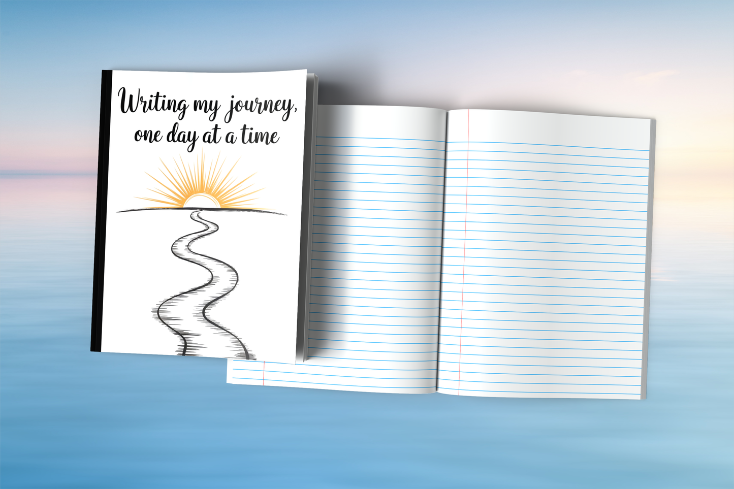Writing My Journey One Day At A Time Composition Notebook