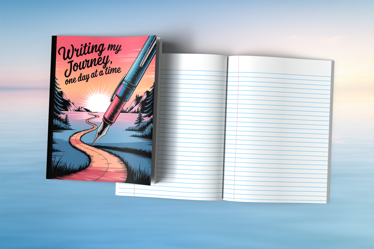 Writing My Journey One Day At A Time Composition Notebook
