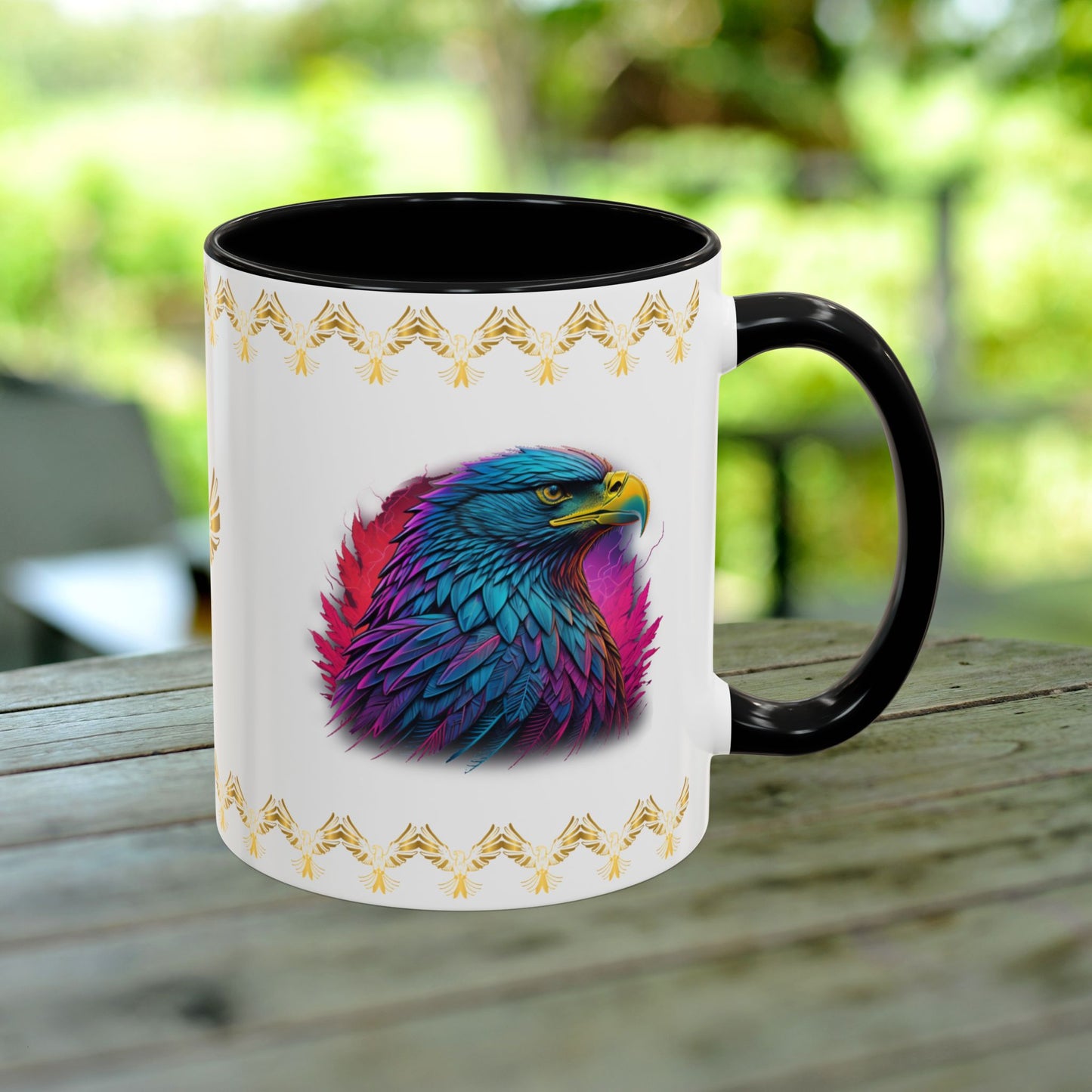 Triumphant Talons Mug showcasing hope, strength, and resilience for empowering your mental health journey.