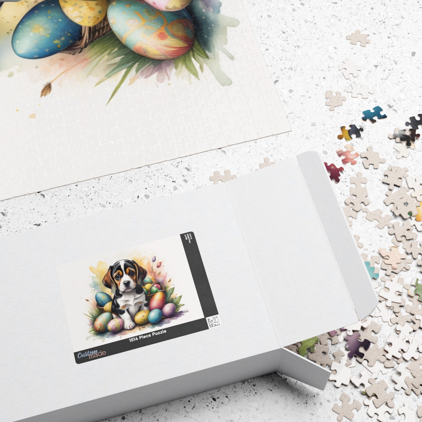 Beagle Easter Puppy Puzzle - Dog Lovers, Mental Health Benefits, Holiday Fun, Mindfulness, Stress Relief, Festive Gift