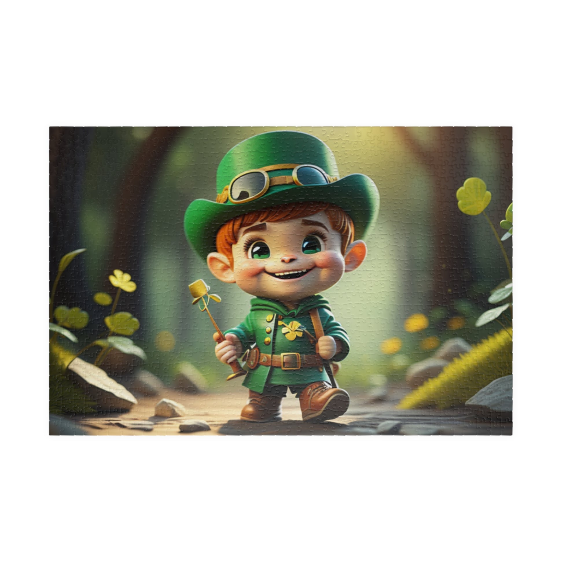 Mindful March Leprechaun - St. Patrick's Day Mental Health Puzzle