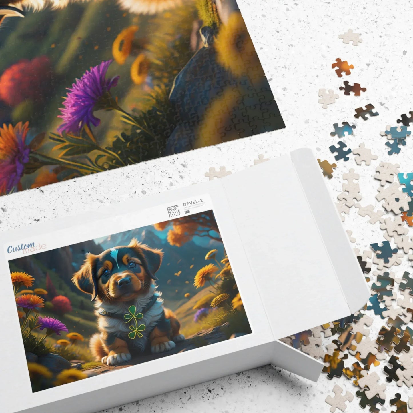 Shop our premium pup tastic serenity st patricks day mental health puzzle from MySisterIsASurvivor.