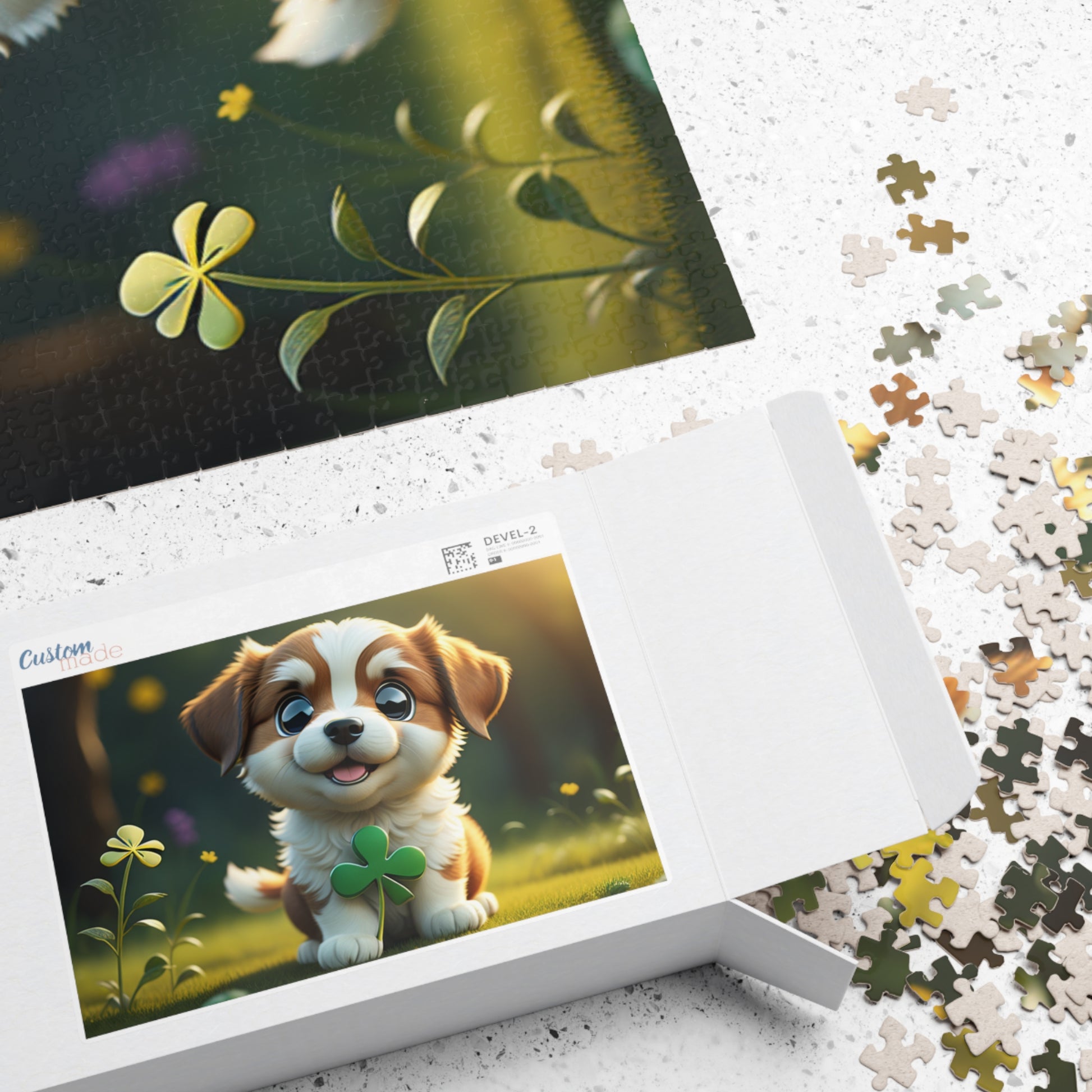 Clover Cuddles Canine - St. Patrick's Day Mental Health Puzzle