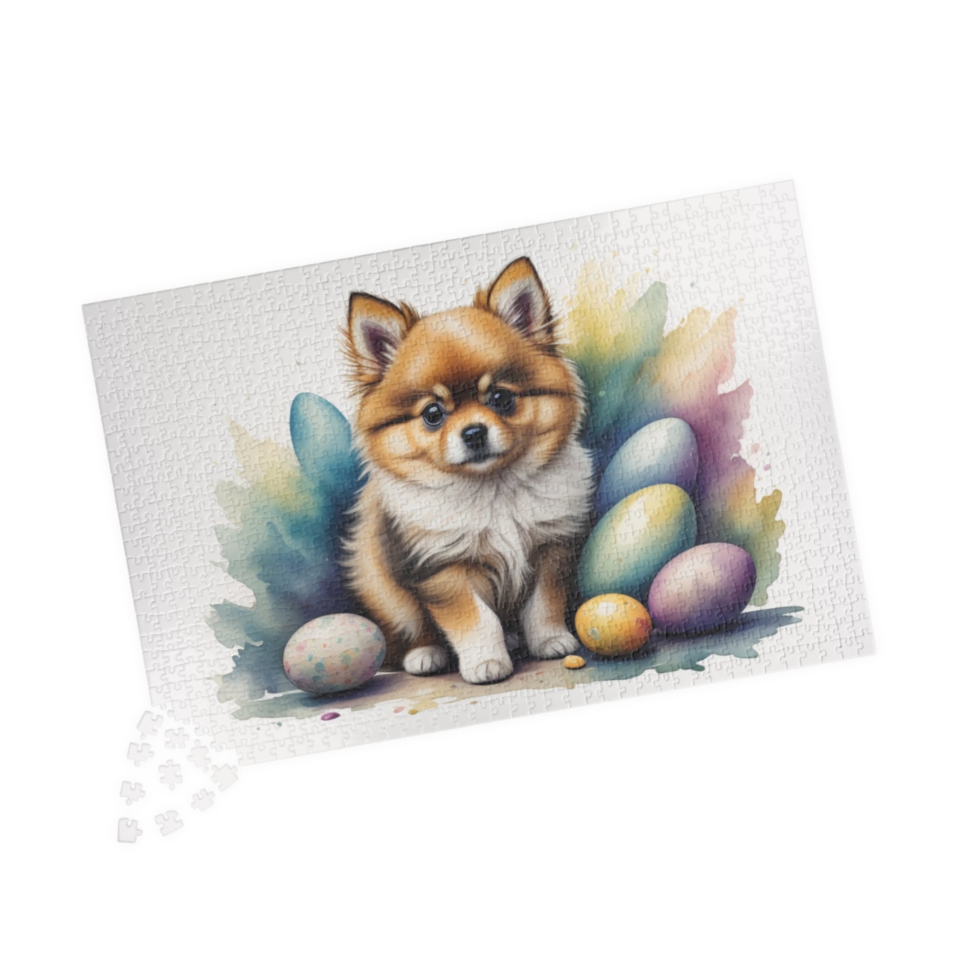 Pomeranian (Cream Sable) Easter Puppy Puzzle - Dog Lovers, Mental Health Benefits, Holiday Fun, Mindfulness, Stress Relief, Festive Gift