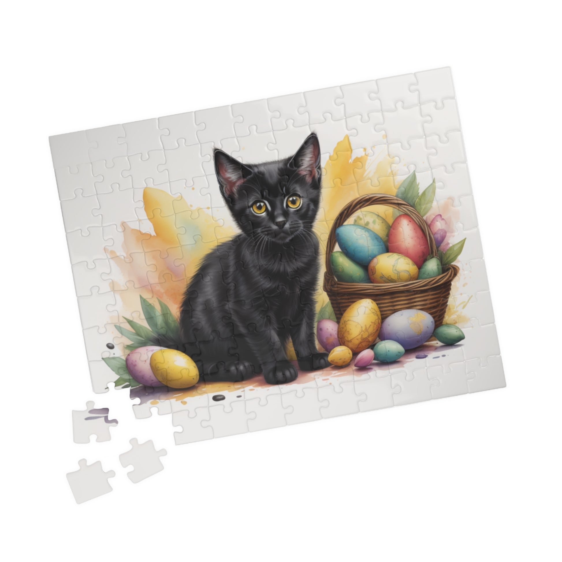 Bombay Easter Kitten Puzzle - Cat Lovers, Mental Health Benefits, Holiday Fun, Mindfulness, Stress Relief, Festive Gift