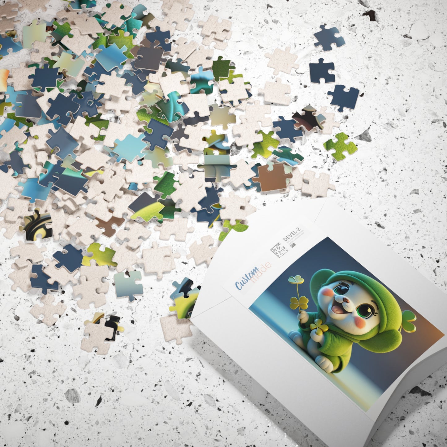 Blissful Blarney Kitten - St. Patrick's Day Mental Health Puzzle