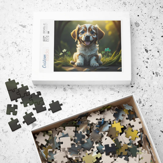 Shop our zenful zigzags of puppy zen st patricks day mental health puzzle featuring the 1014 pcs (Horizontal) style option from MySisterIsASurvivor.