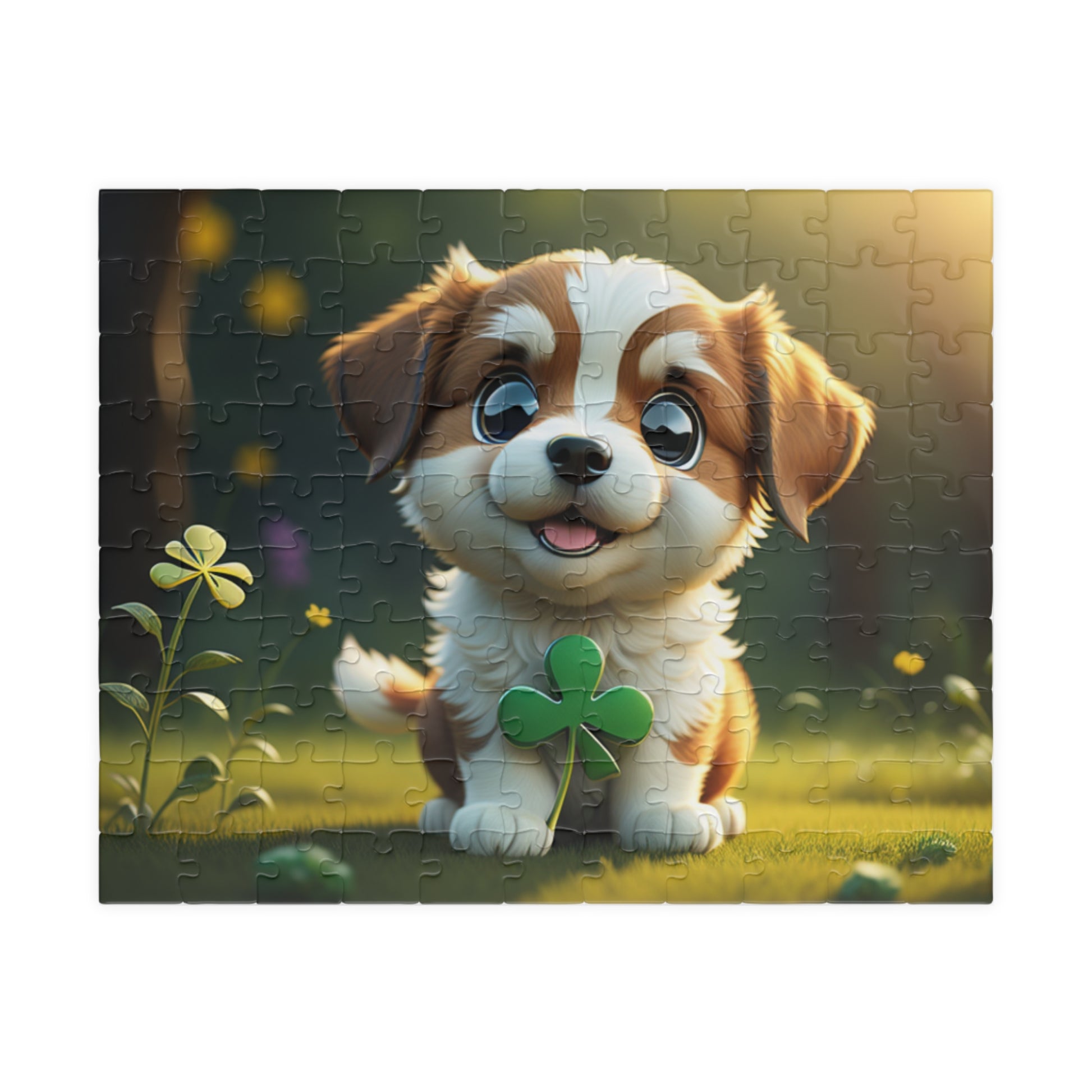 Clover Cuddles Canine - St. Patrick's Day Mental Health Puzzle