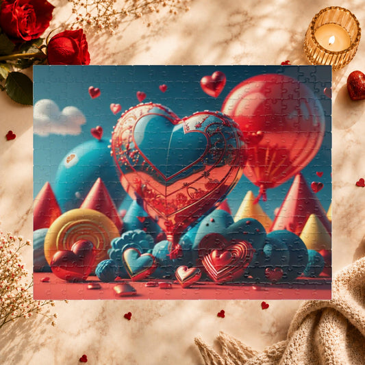 Shop our radiant heartland valentines day puzzle featuring the 252 pcs (Horizontal) style option from MySisterIsASurvivor.