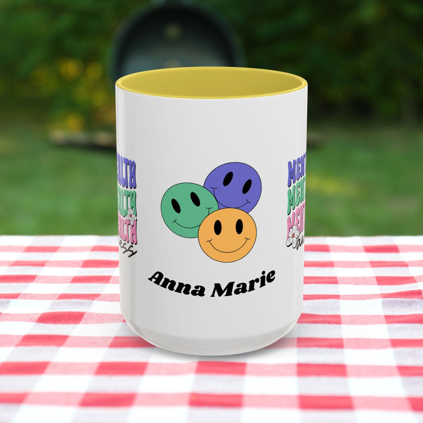 Mental Health Awareness - Custom Retro Inspirational Mug for Emotional Resilience & Well-Being
