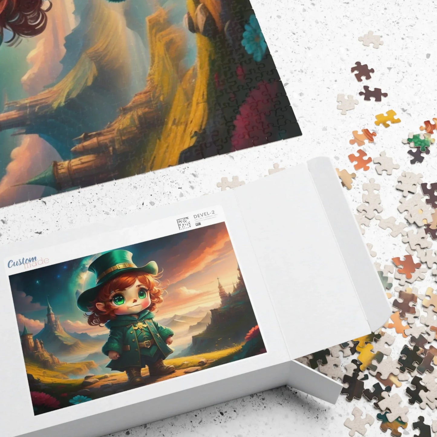 Shop our premium mystical leprechaun magic st patricks day mental health puzzle from MySisterIsASurvivor.