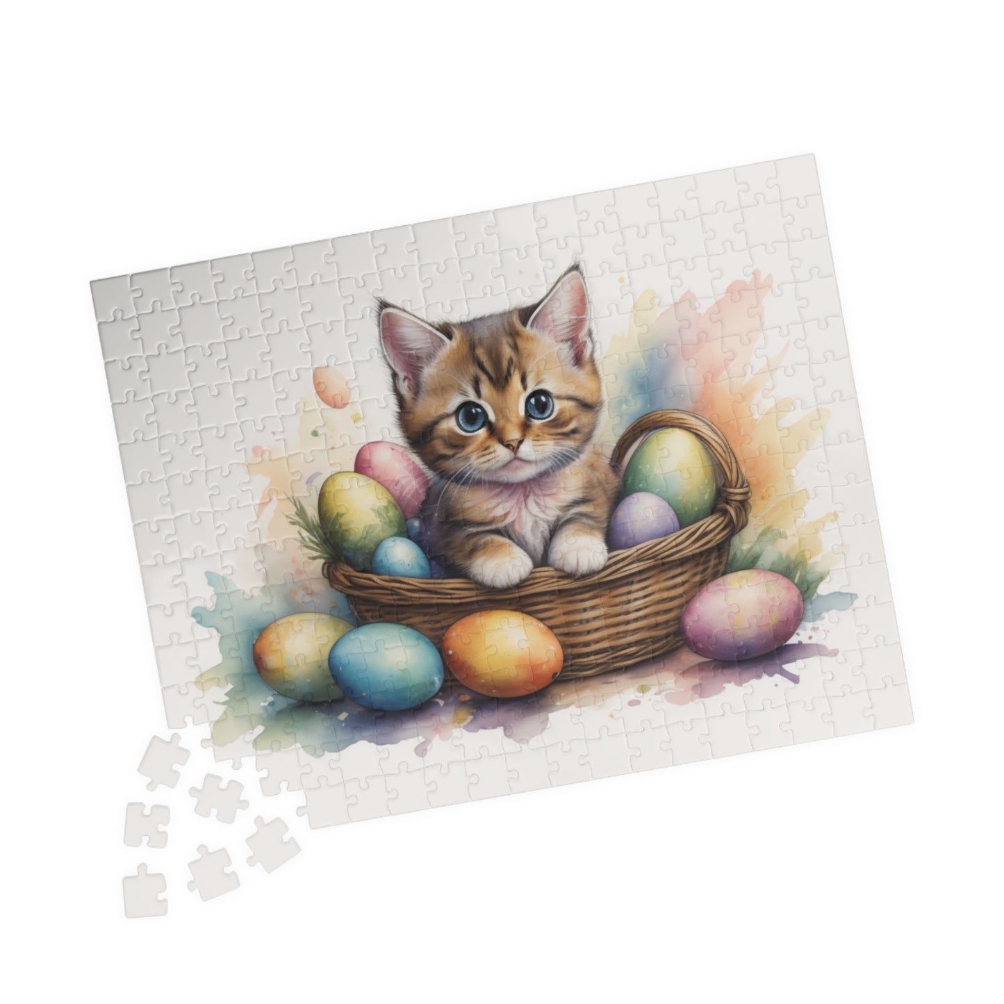 Munchkin Easter Kitten Puzzle - Cat Lovers, Mental Health Benefits, Holiday Fun, Mindfulness, Stress Relief, Festive Gift