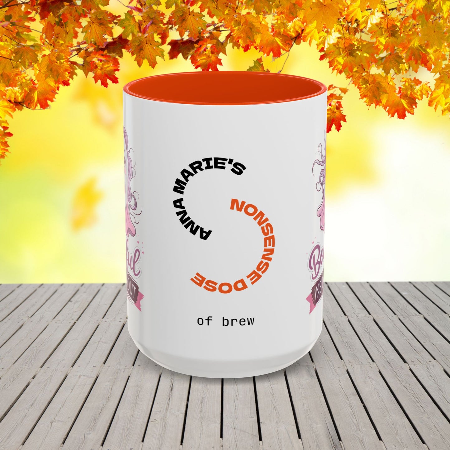 Boo-tiful Inside and Out Halloween Mug -custom Halloween coffee cup for positive self-care