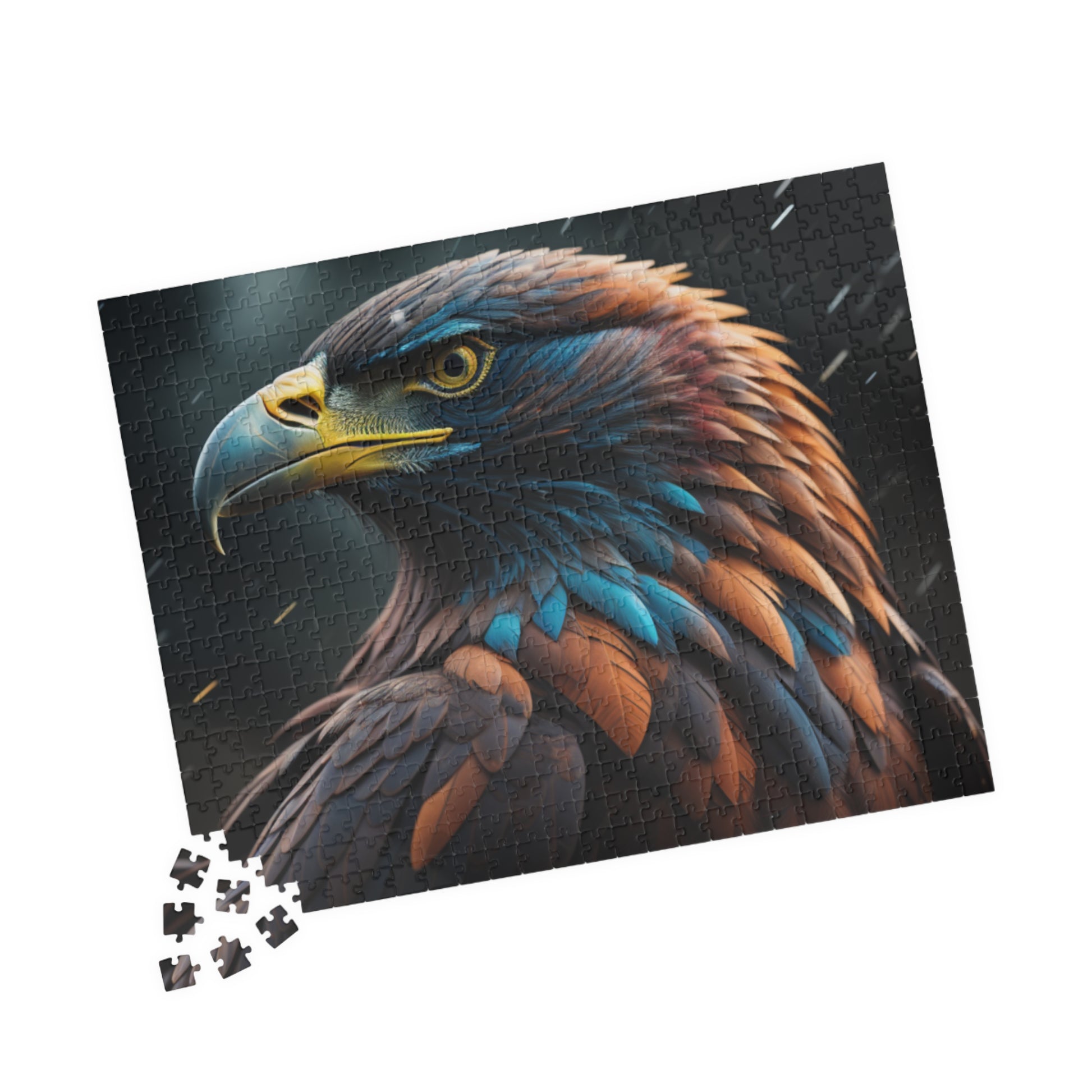 Eagle's Inspiration: Majestic Eagle Puzzle - Symbol of Strength, Freedom, and Resilience