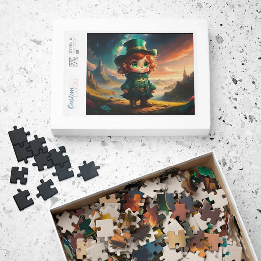 Shop our mystical leprechaun magic st patricks day mental health puzzle featuring the 1014 pcs (Horizontal) style option from MySisterIsASurvivor.