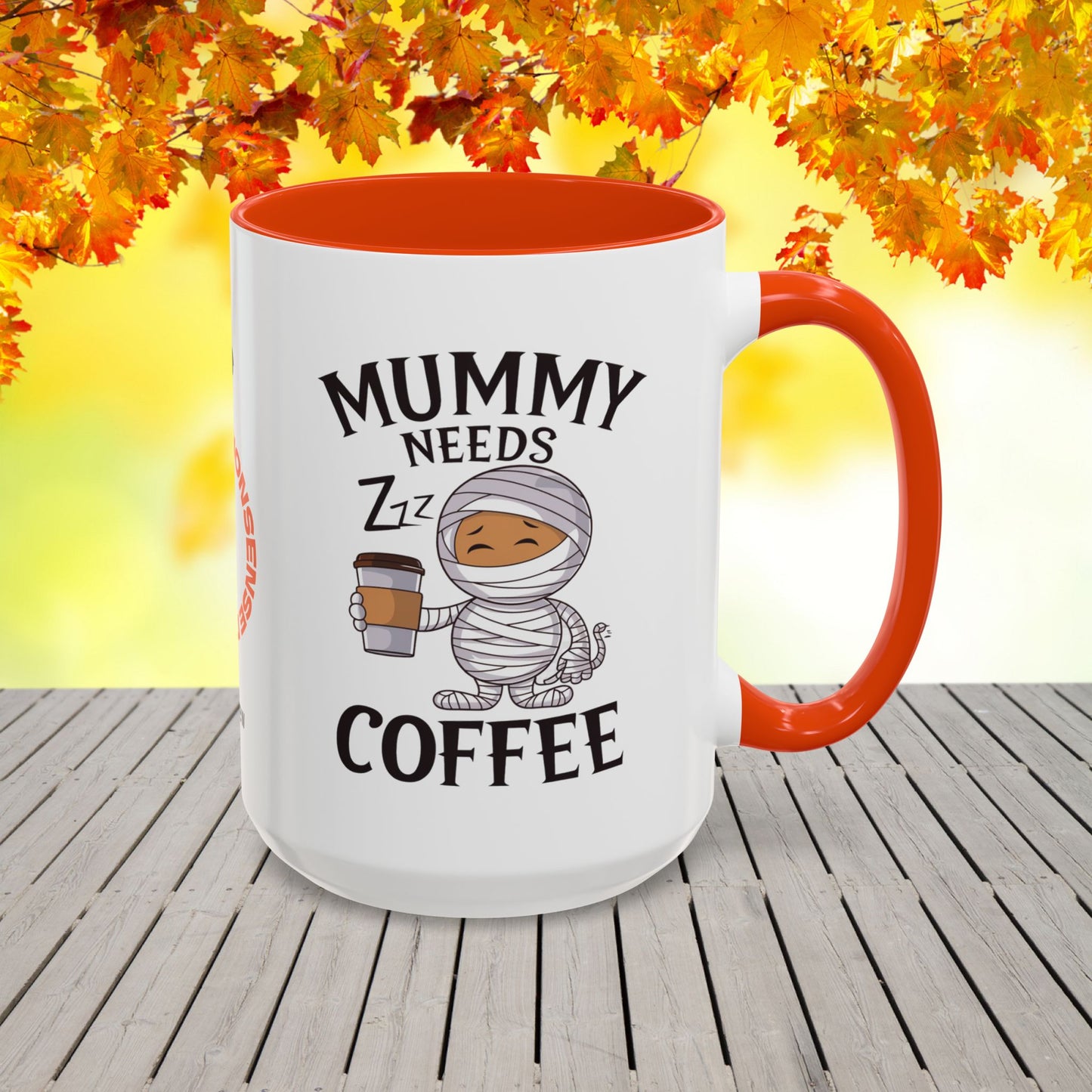 Mummy Needs Coffee Halloween Mug -funny fall coffee cup for cozy seasonal gift