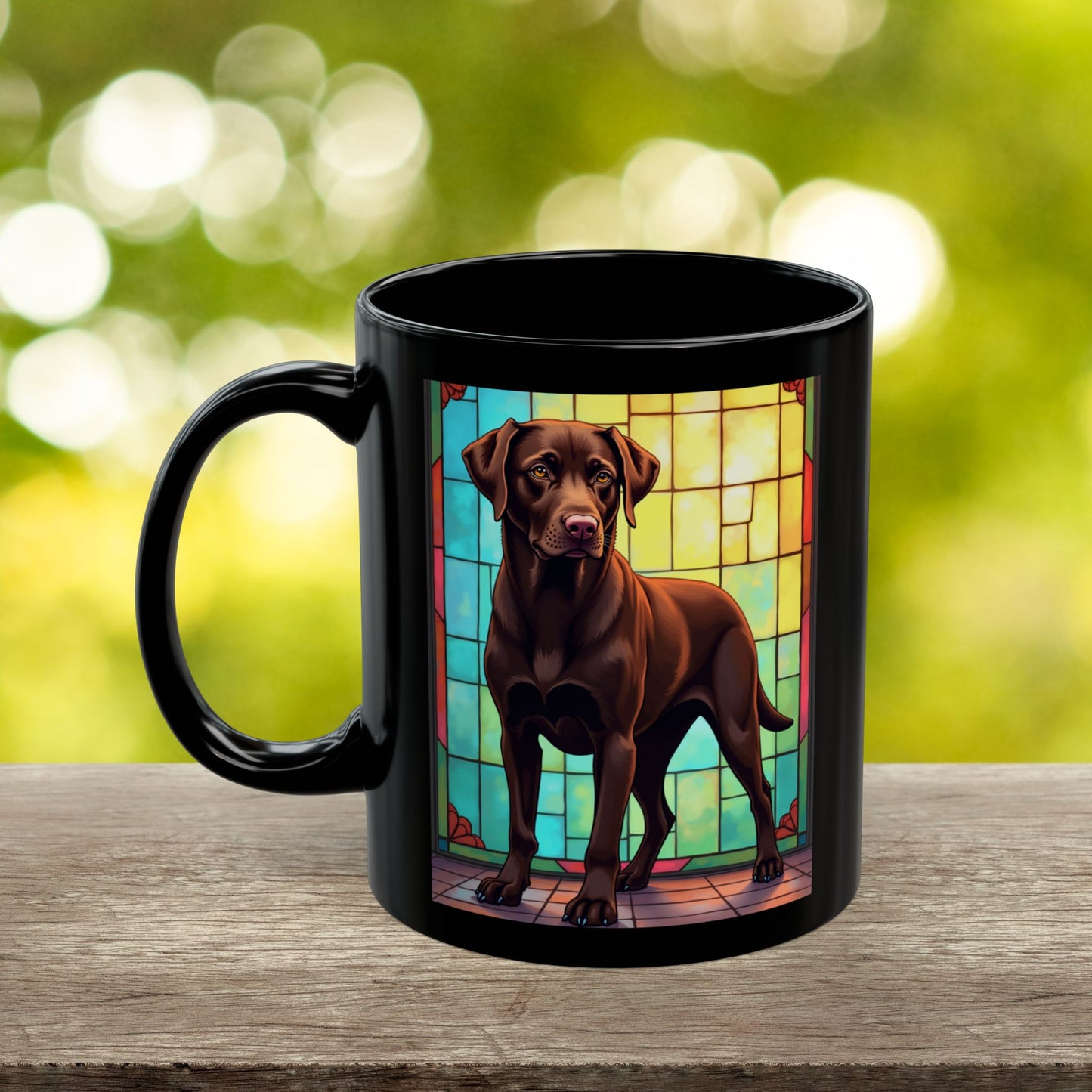 Labrador Retriever Chocolate personalized mug, custom coffee cup gift for Lab parents
