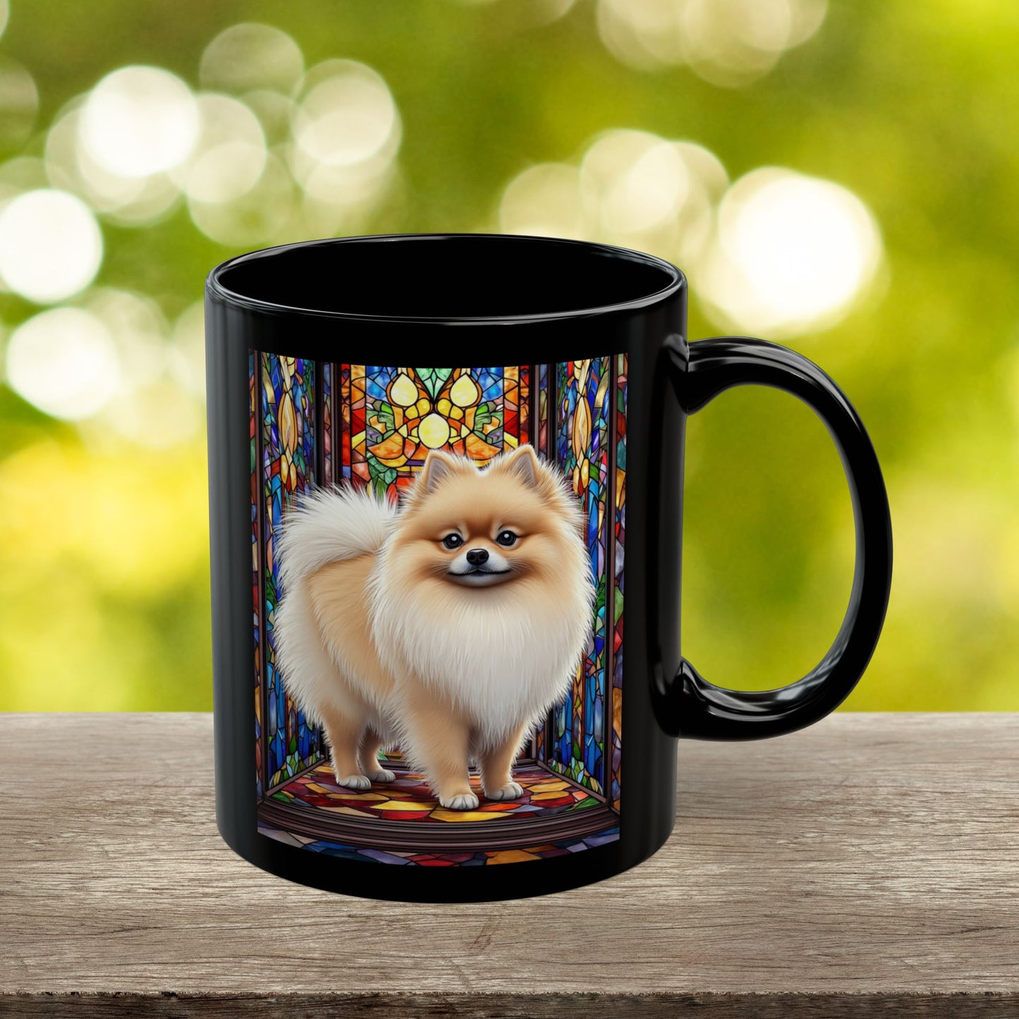 Pomeranian Cream Sable personalized mug, custom fluffy dog coffee cup, pet lover gift
