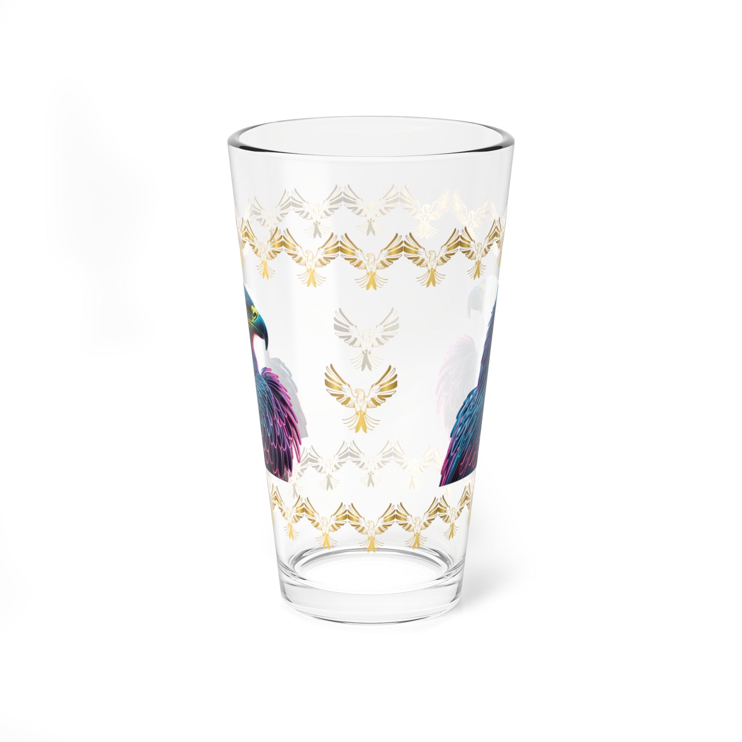 Wings of Resilience 16oz Eagle Pint Glass - Symbol of Strength, Resilience, and Mental Health Awareness