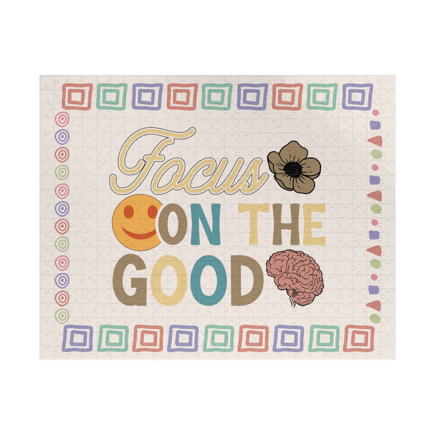 Focus On The Good - Mental Health Quote Puzzle