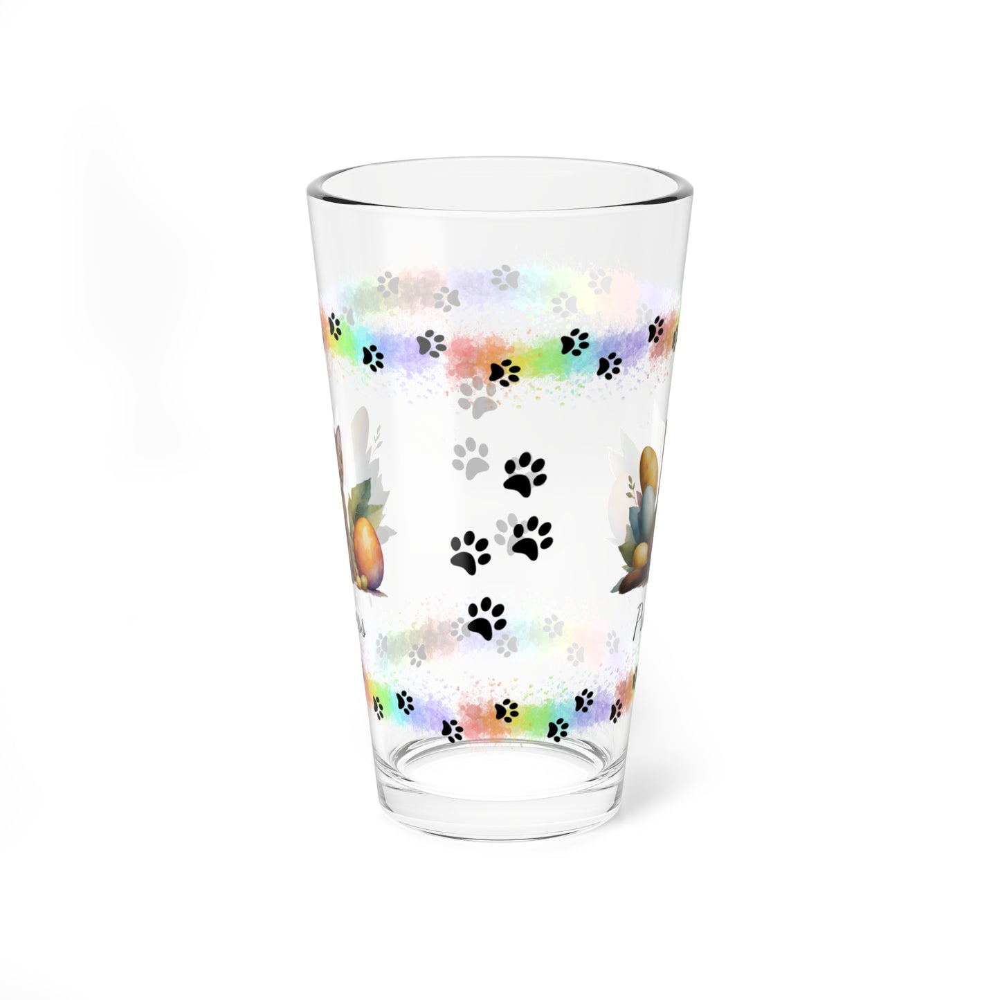 Burmese Easter Kitten 16oz Pint Glass - Personalized Cat-Themed Gift, Mental Health Drinkware, Holiday Décor & Easter Celebration